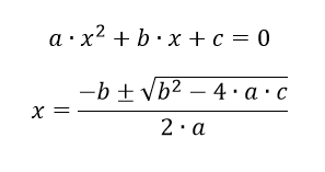 Resolución de una ecuación de segundo grado